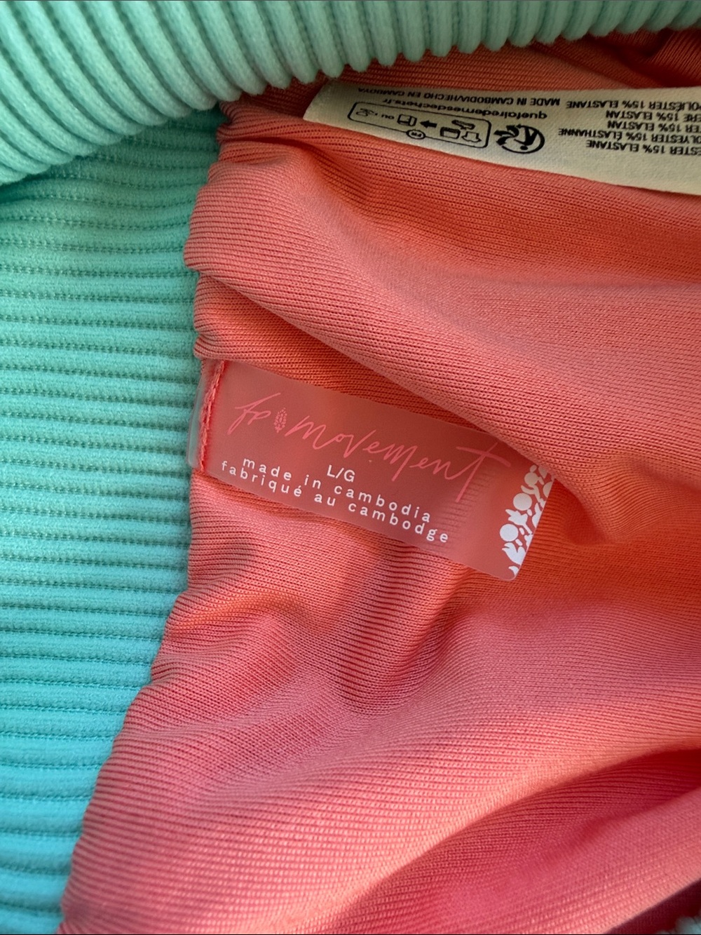 FP Movement Carpe Diem Shorts Ombré High Rise Waist Size Large Free People - Picture 5 of 10